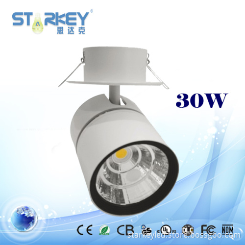 30W LED Ceiling/Surface Mounted Track Light with Citizen COB